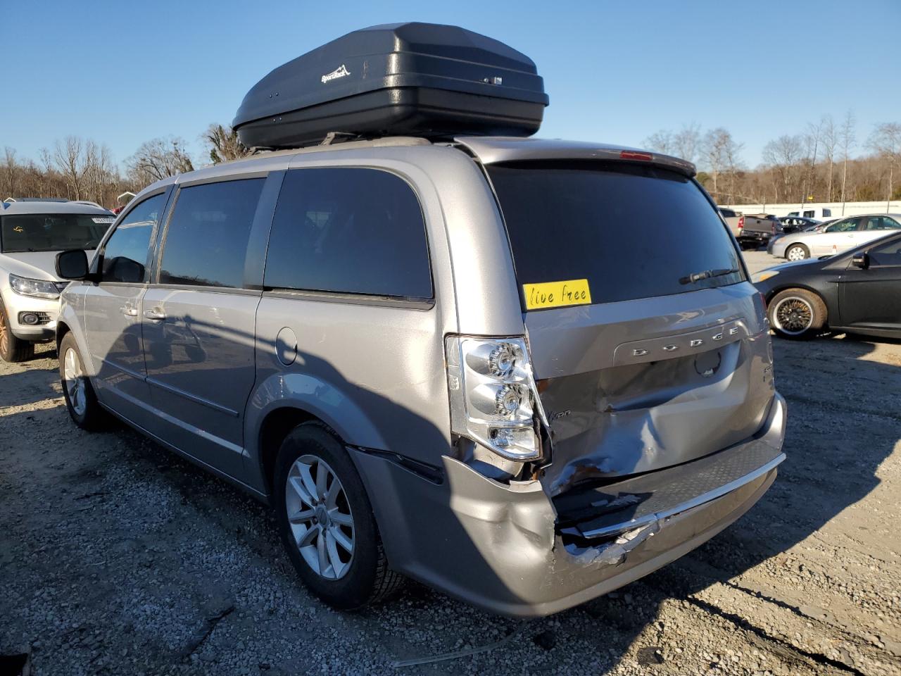 2016 Dodge Caravan VIN 2C4RDGCG7GR265897 Copart auction photo, rear end damage thumbnail 2