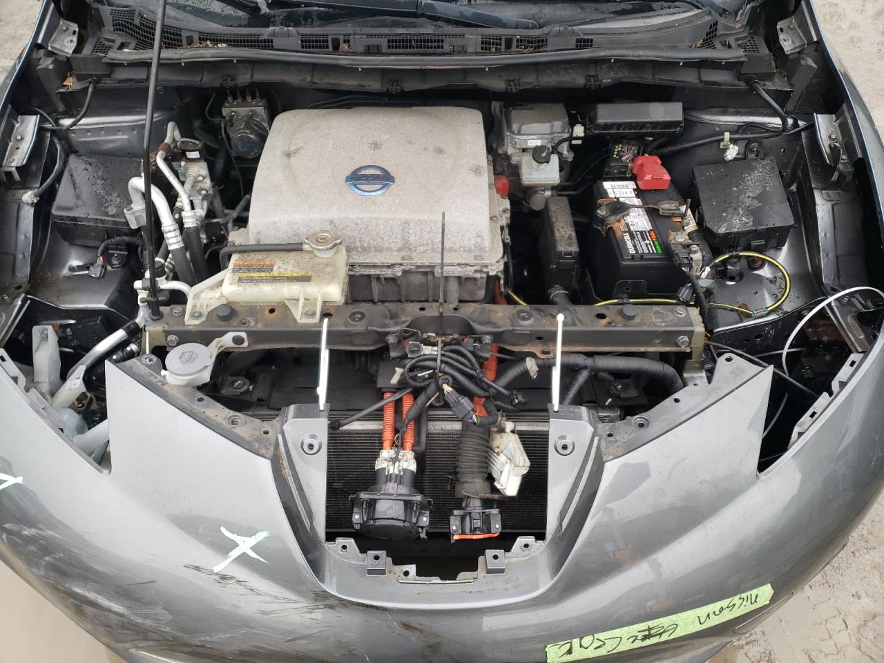 2015 Nissan Leaf VIN 1N4AZ0CP3FC300910 Copart auction photo, front end / rear end damage thumbnail 11