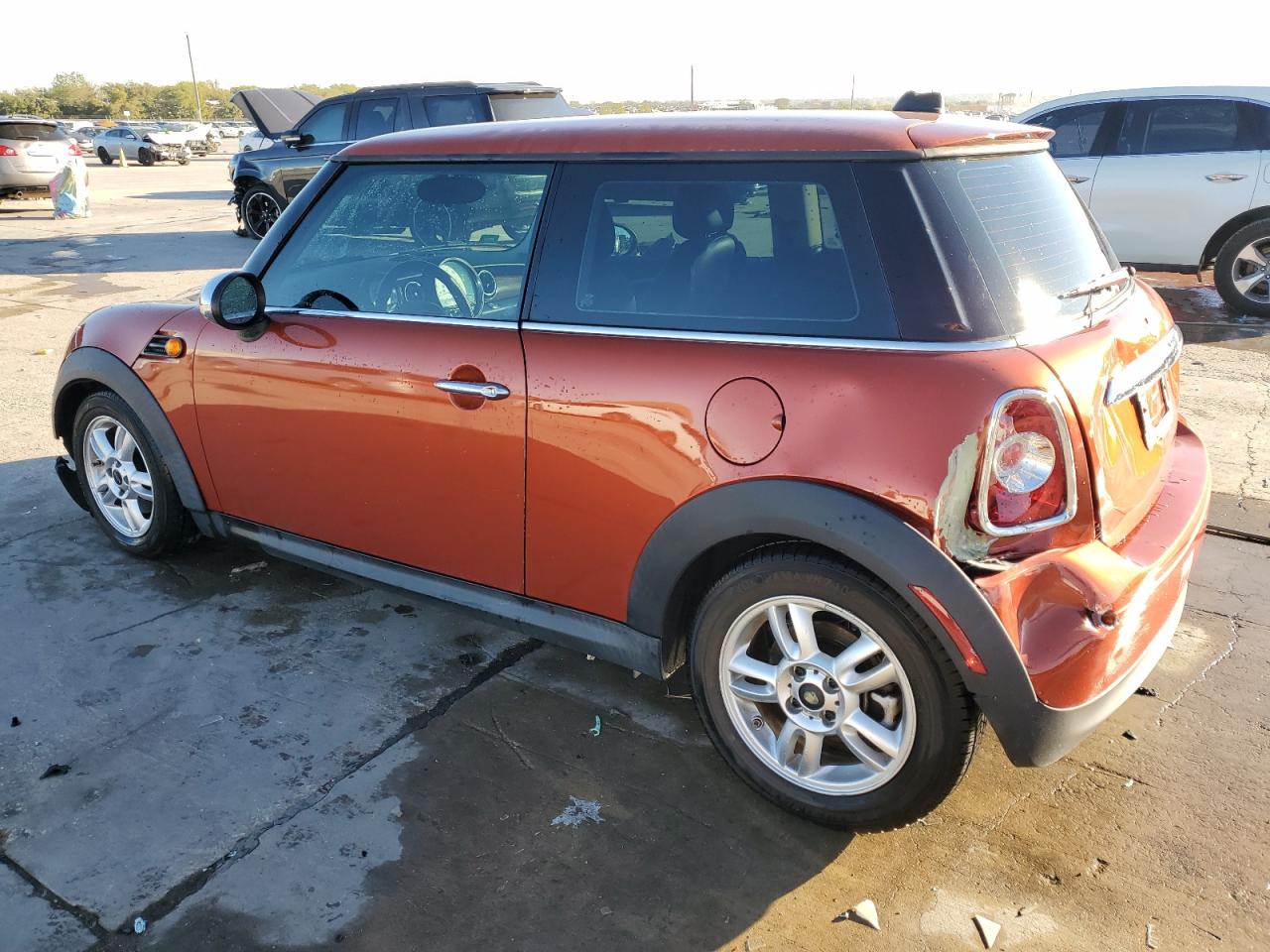 2011 MINI Cooper VIN WMWSU3C53BT096484 Copart auction photo, rear end / front end damage thumbnail 2