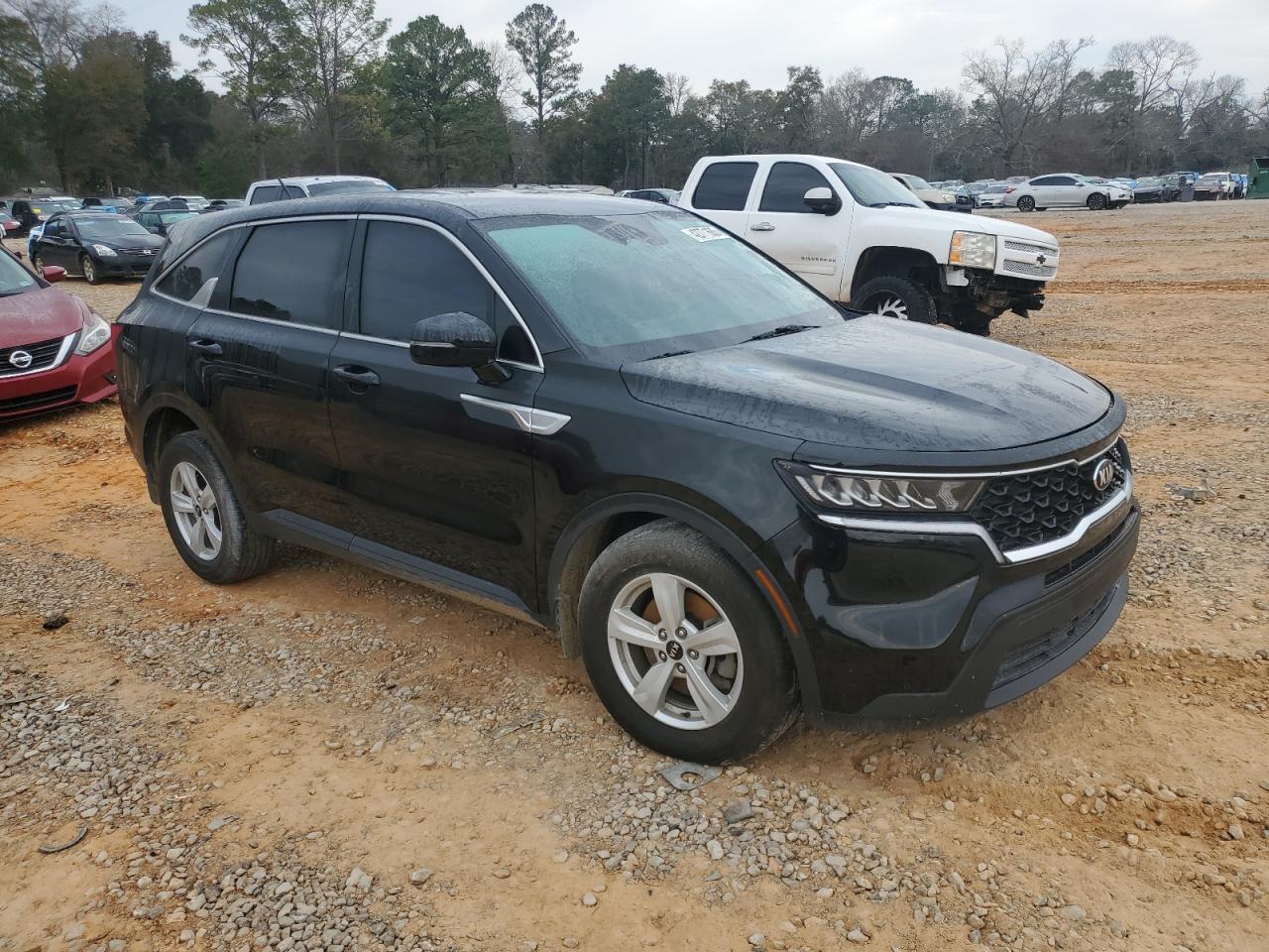 2021 KIA Sorento VIN 5XYRG4LC4MG068186 Copart auction photo, side damage thumbnail 4