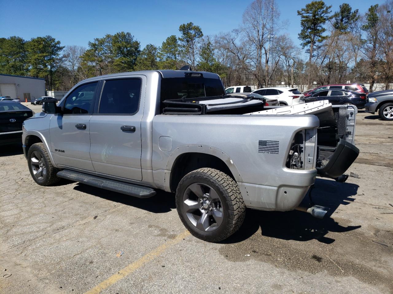 2021 RAM 1500 VIN 1C6SRFFT1MN555719 Copart auction photo, rear end damage thumbnail 2