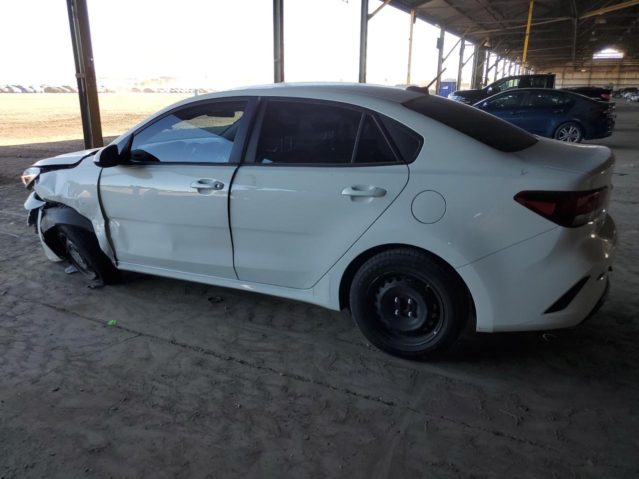 2021 KIA Rio VIN 3KPA24AD4ME370937 Copart auction photo, front end damage thumbnail 2