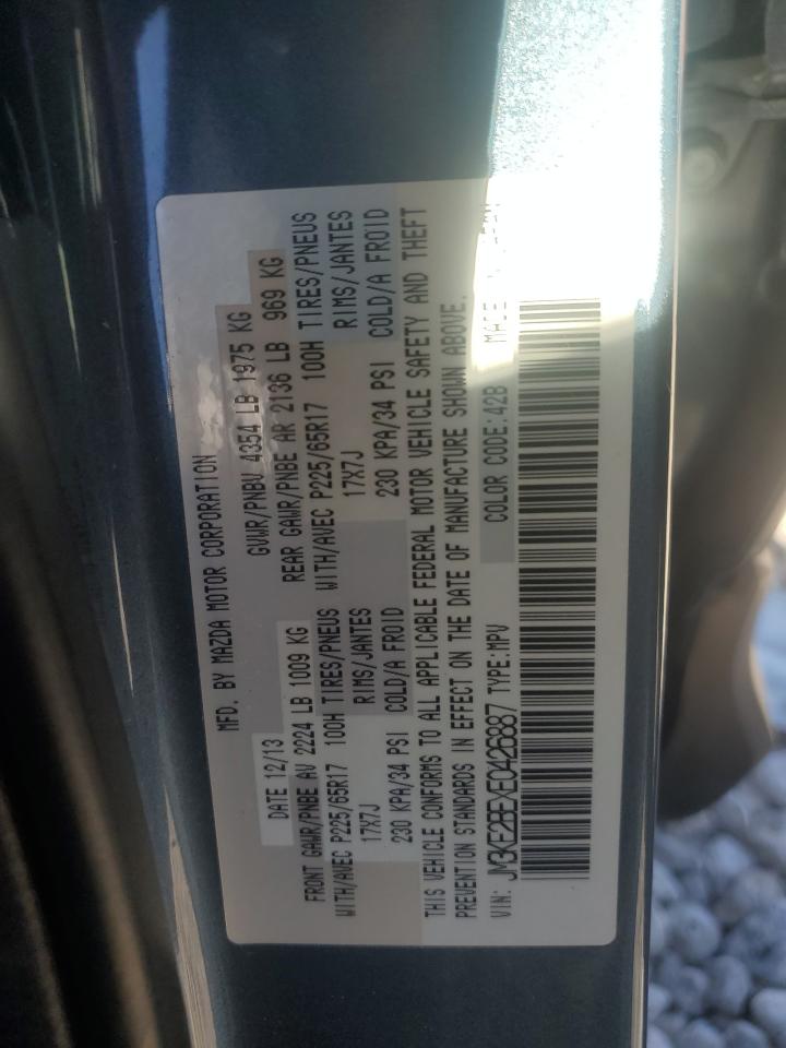 2014 Mazda CX-5 VIN JM3KE2BEXE0426887 Copart auction photo, front end damage thumbnail 15