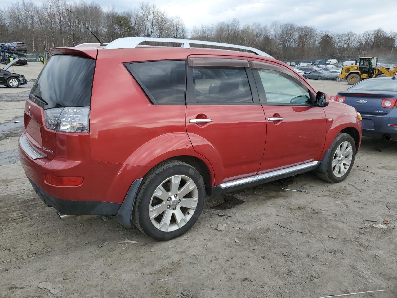 2008 Mitsubishi Outlander VIN JA4LT31W98Z018586 Copart auction photo, front end / side damage thumbnail 3