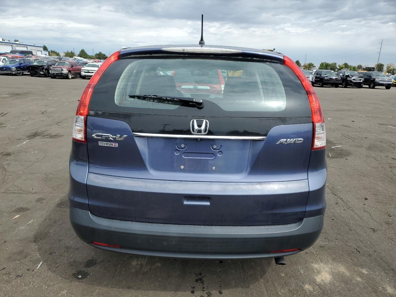 2013 Honda CR-V VIN 2HKRM4H31DH677715 Copart auction photo, front end damage thumbnail 6