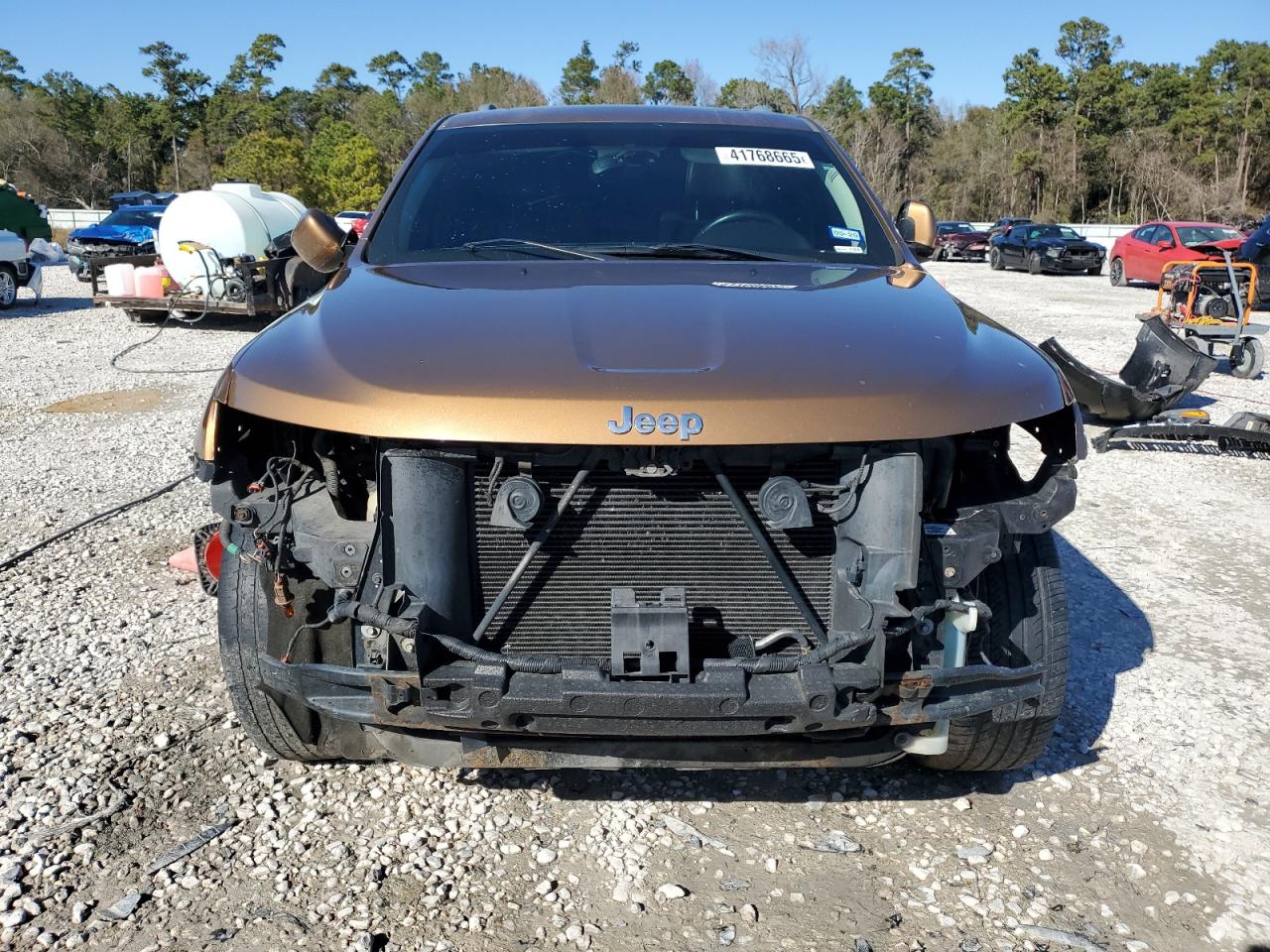 2011 Jeep Grand Cherokee VIN 1J4RR4GG3BC675280 Copart auction photo, front end / side damage thumbnail 5