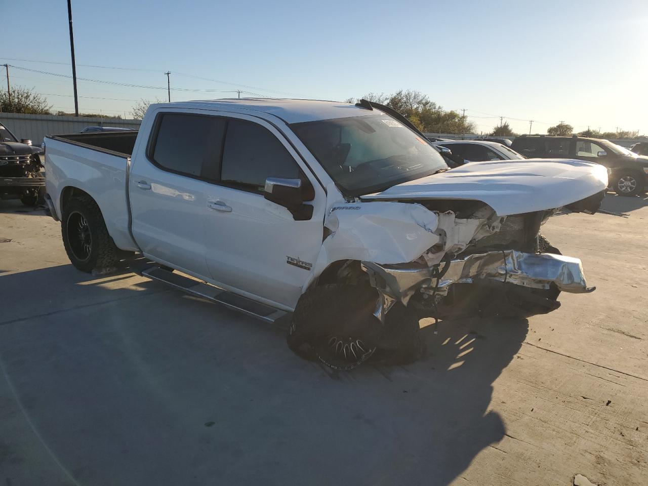 2020 Chevrolet Silverado VIN 1GCPWCED7LZ178658 Copart auction photo, front end / side damage thumbnail 4