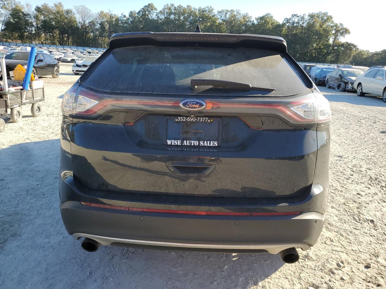 2018 Ford Edge VIN 2FMPK3K98JBB43005 Copart auction photo, front end / side damage thumbnail 6