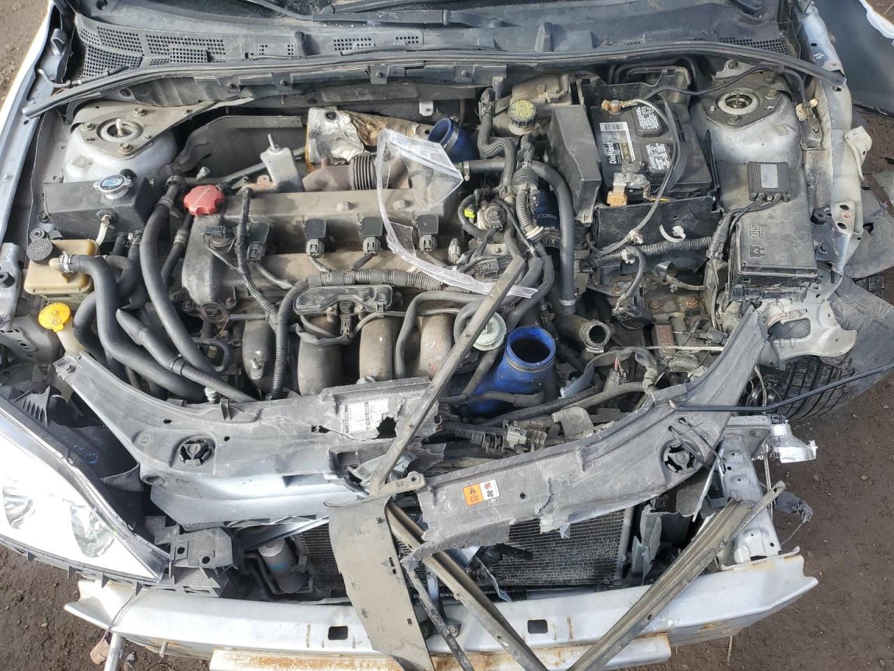2007 Mazda 3 VIN JM1BK34L671655440 Copart auction photo, front end damage thumbnail 12