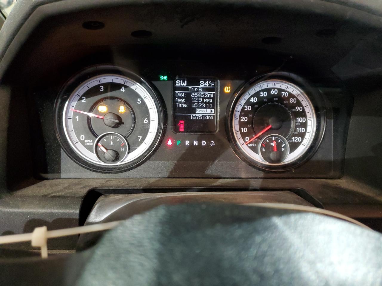 2014 RAM 1500 VIN 1C6RR7KT4ES418965 Copart auction photo, front end / side damage thumbnail 9