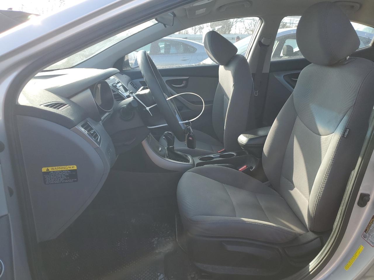 2016 Hyundai Elantra VIN 5NPDH4AE5GH744850 Copart auction photo, side / rear end damage thumbnail 7