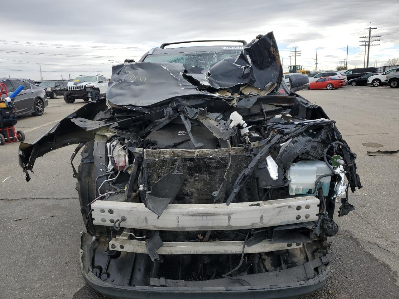 2020 Toyota Highlander VIN 5TDGZRBH1LS510712 Copart auction photo, front end / undercarriage damage thumbnail 5