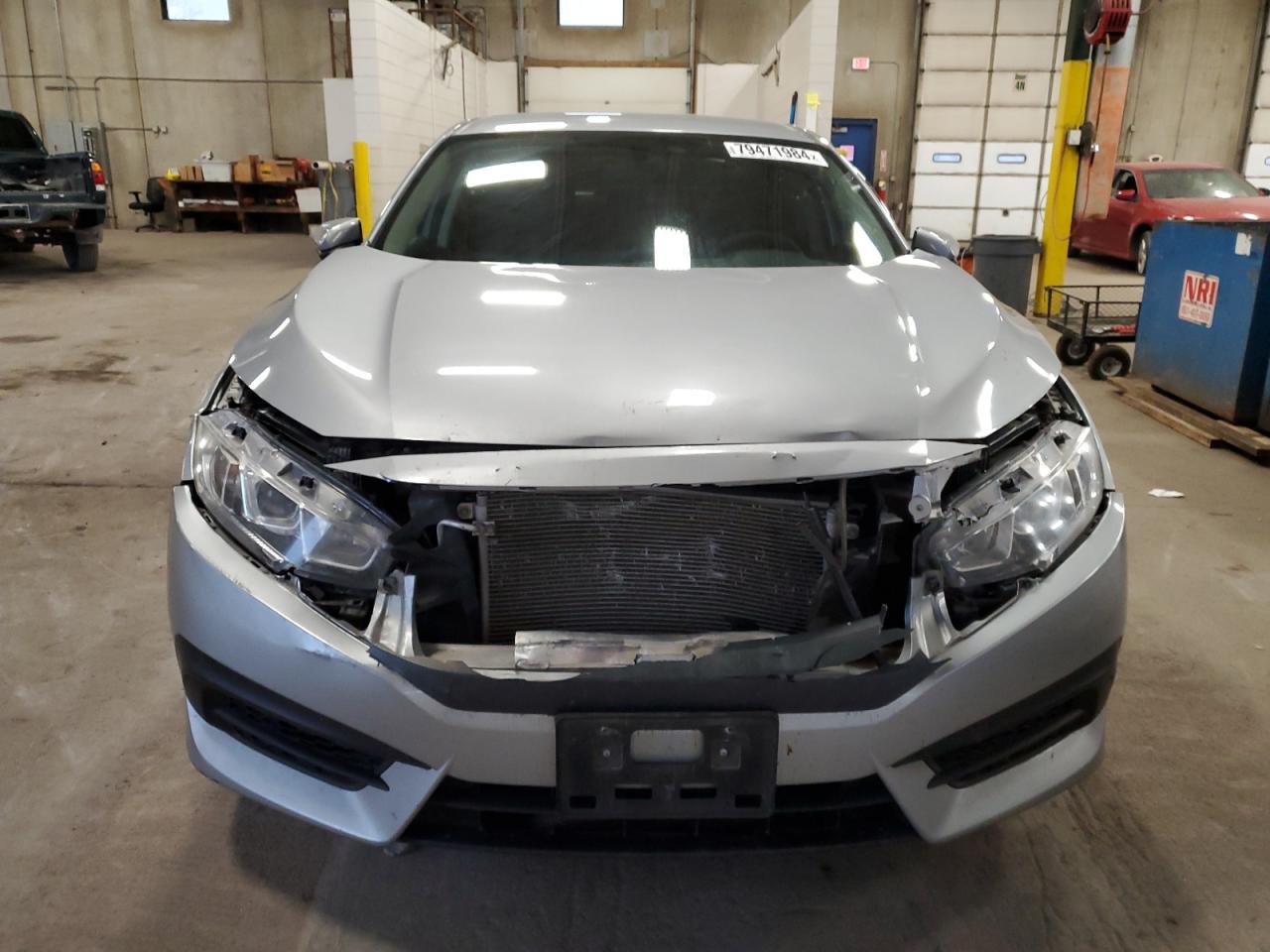 2017 Honda Civic VIN 19XFC2F57HE039168 Copart auction photo, front end damage thumbnail 5