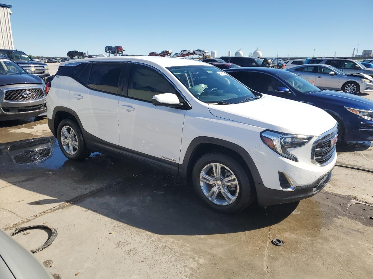2021 GMC Terrain VIN 3GKALMEV4ML317154 Copart auction photo, side damage thumbnail 4