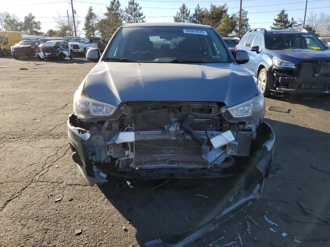 2015 Mitsubishi Outlander VIN 4A4AP3AU9FE008704 Copart auction photo, front end damage thumbnail 5
