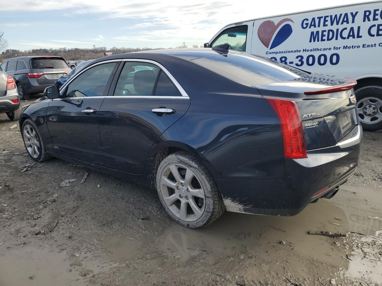 2016 Cadillac ATS VIN 1G6AH5RX5G0149463 Copart auction photo, side damage thumbnail 2