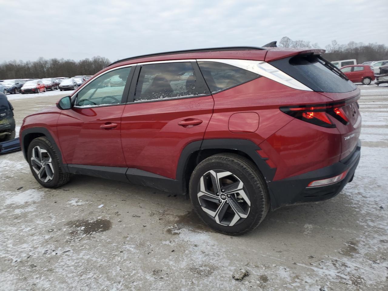 2024 Hyundai Tucson VIN 5NMJBCDE8RH426585 Copart auction photo, side / front end damage thumbnail 2