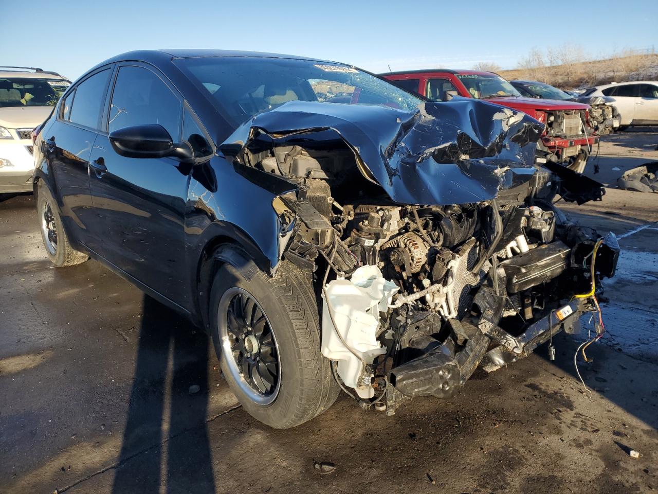 2016 KIA Forte VIN KNAFK4A6XG5463546 Copart auction photo, front end damage thumbnail 4