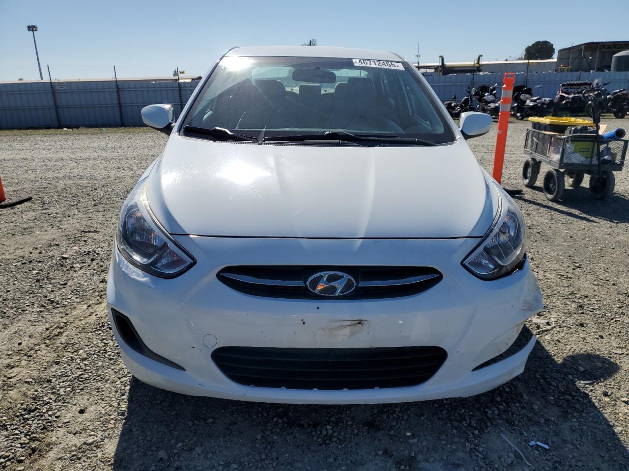 2016 Hyundai Accent VIN KMHCT4AE8GU967329 Copart auction photo, front end / side damage thumbnail 5
