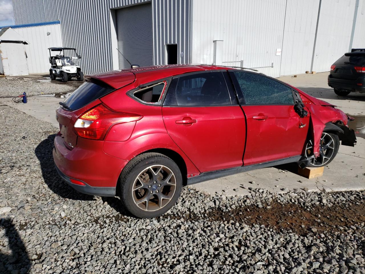 2012 Ford Focus VIN 1FAHP3K21CL451767 Copart auction photo, rollover damage thumbnail 3