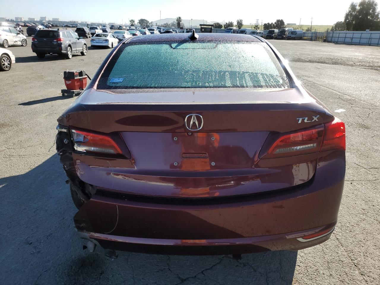 2016 Acura TLX VIN 19UUB1F33GA000969 Copart auction photo, rear end damage thumbnail 6