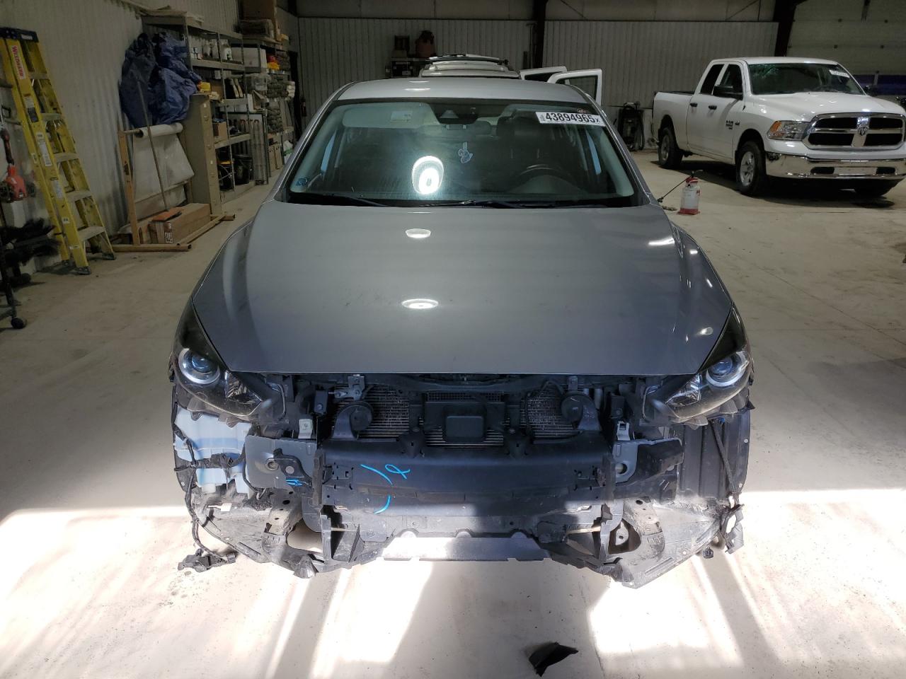 2018 Mazda 3 VIN 3MZBN1V31JM182483 Copart auction photo, undercarriage / front end damage thumbnail 5