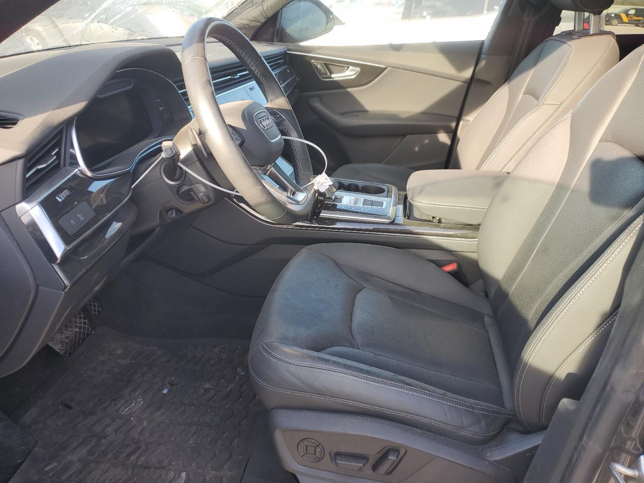 2021 Audi Q8 VIN WA1EVAF11MD021736 Copart auction photo, side damage thumbnail 7