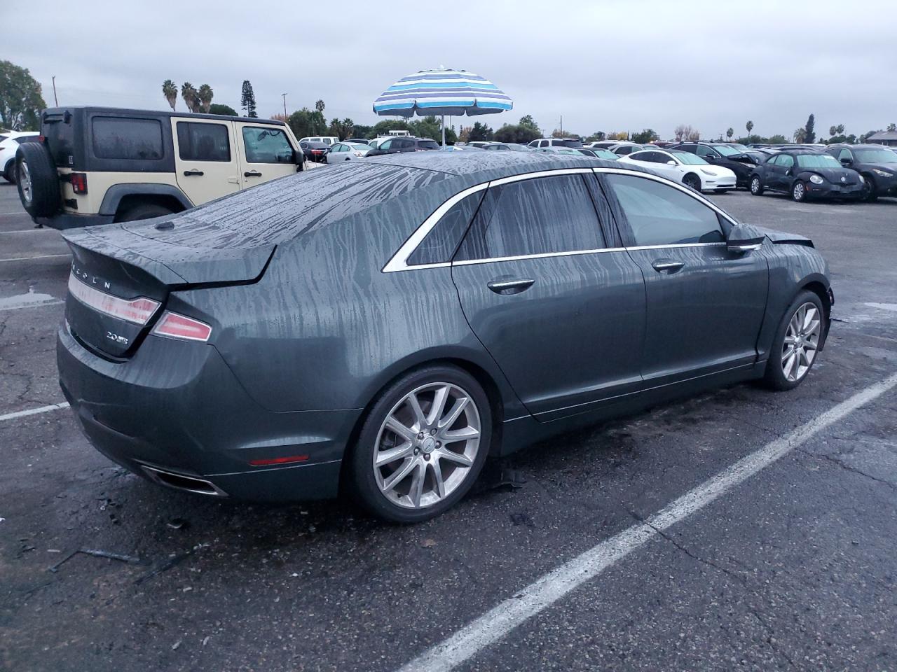 2015 Lincoln MKZ VIN 3LN6L2J91FR602856 Copart auction photo, front end damage thumbnail 3