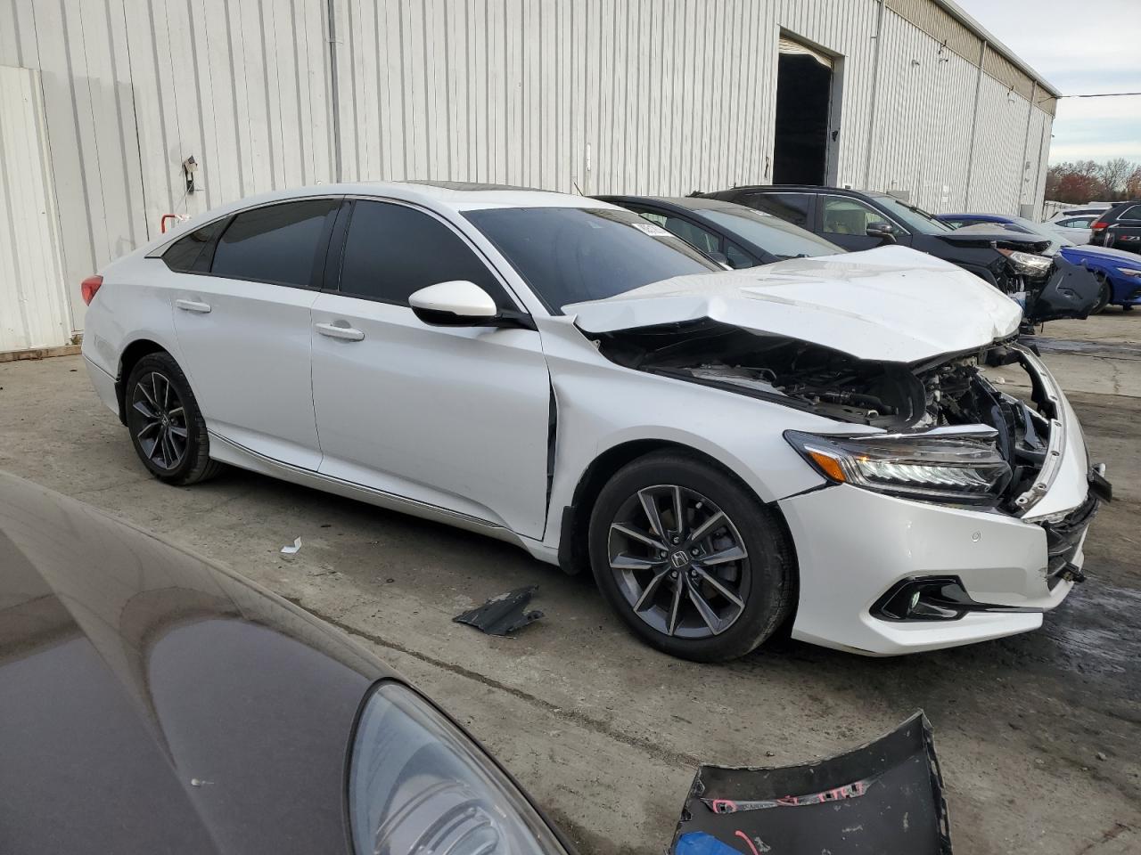 2022 Honda Accord VIN 1HGCV1F54NA011495 Copart auction photo, front end damage thumbnail 4