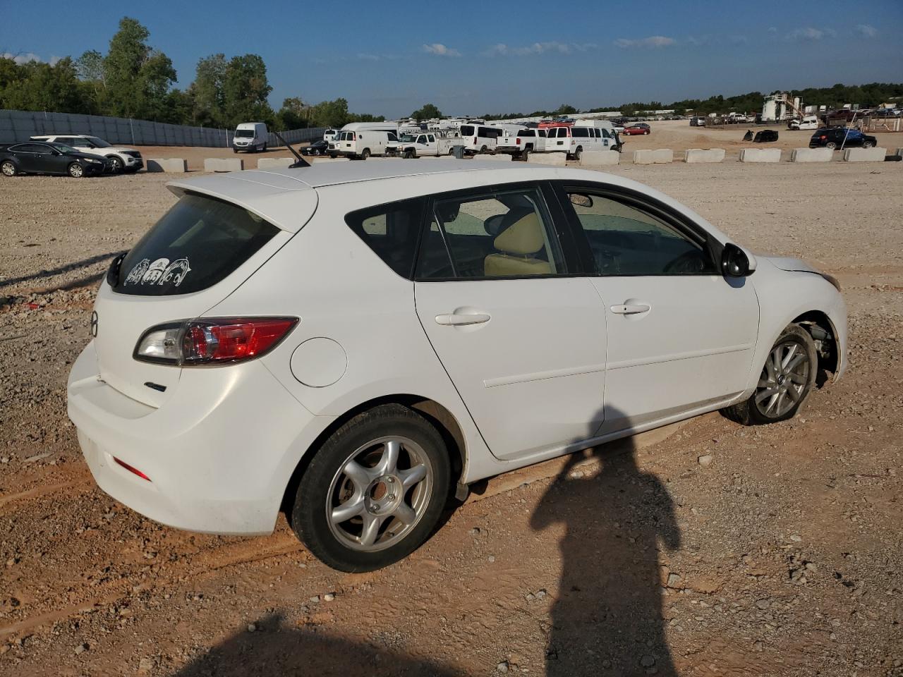 2013 Mazda 3 VIN JM1BL1L75D1817138 Copart auction photo, front end / side damage thumbnail 3