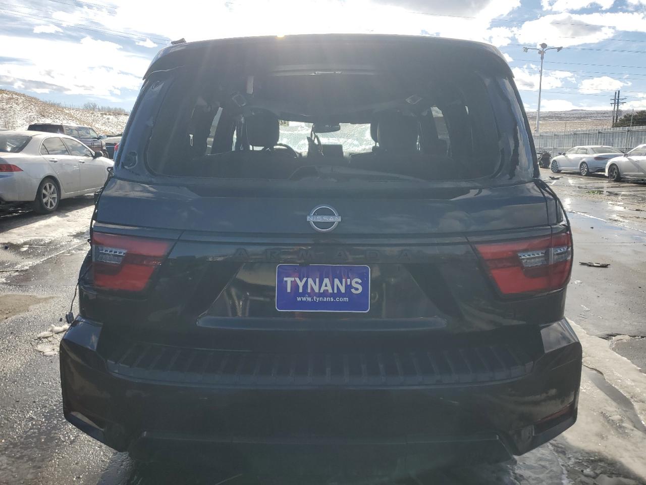 2021 Nissan Armada VIN JN8AY2BB9M9791982 Copart auction photo, rollover damage thumbnail 6