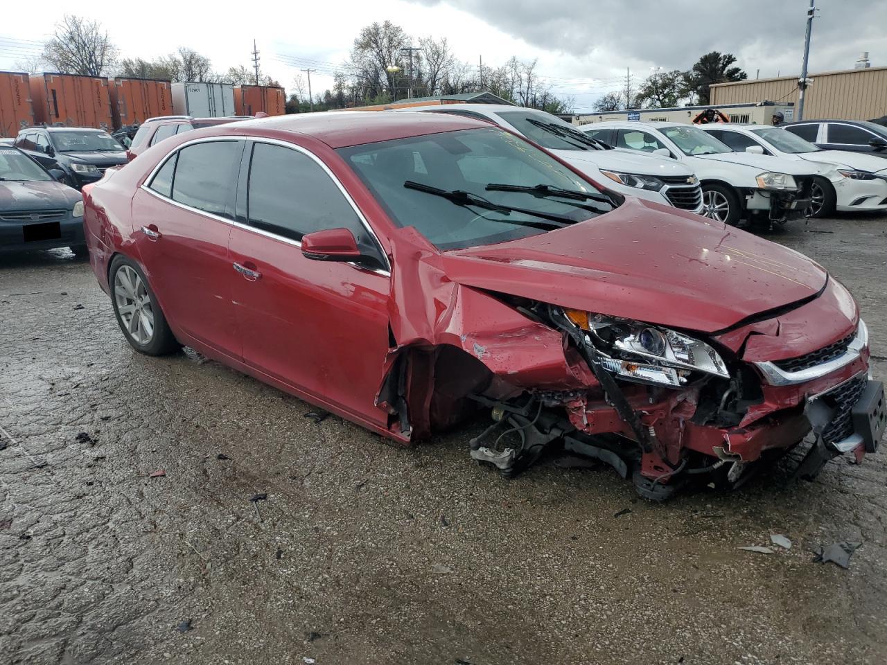 2014 Chevrolet Malibu VIN 1G11H5SL7EF246090 Copart auction photo, front end / side damage thumbnail 4
