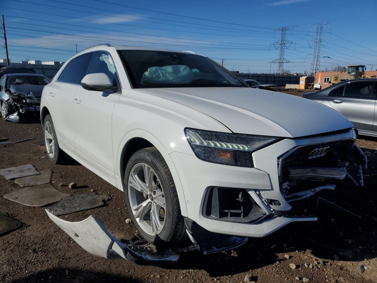 2023 Audi Q8 VIN WA1AVBF1XPD024739 Copart auction photo, front end damage thumbnail 4