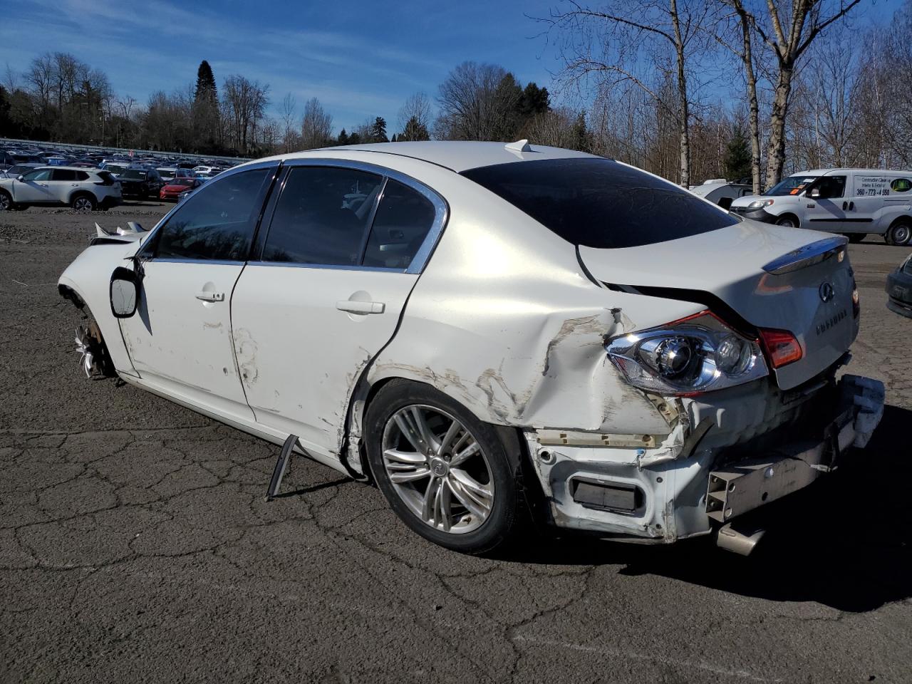 2011 Infiniti G VIN JN1DV6AP3BM602326 Copart auction photo, all over damage thumbnail 2