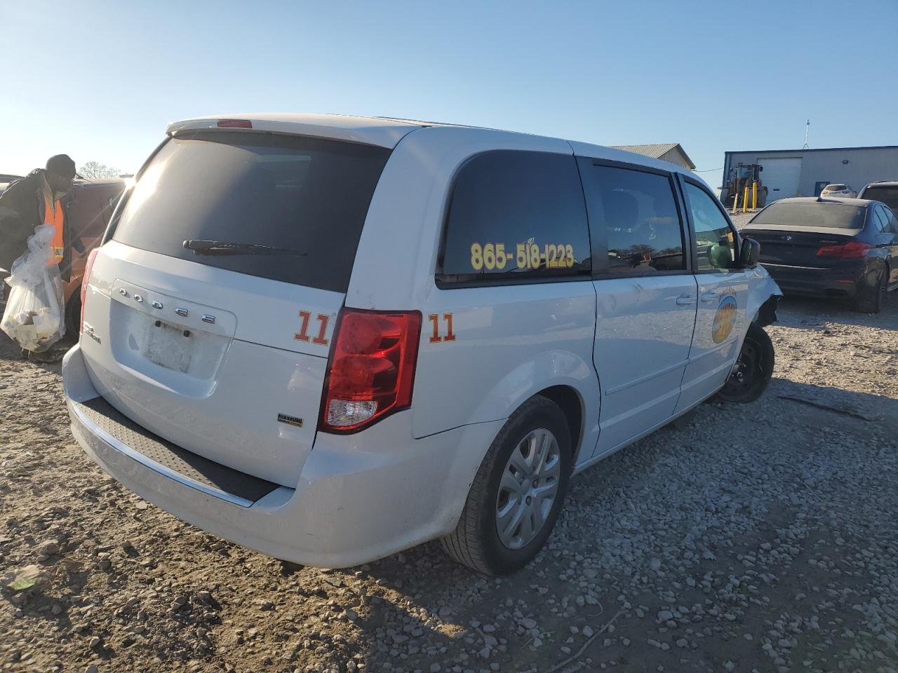 2017 Dodge Caravan VIN 2C4RDGBG1HR708032 Copart auction photo, front end damage thumbnail 3