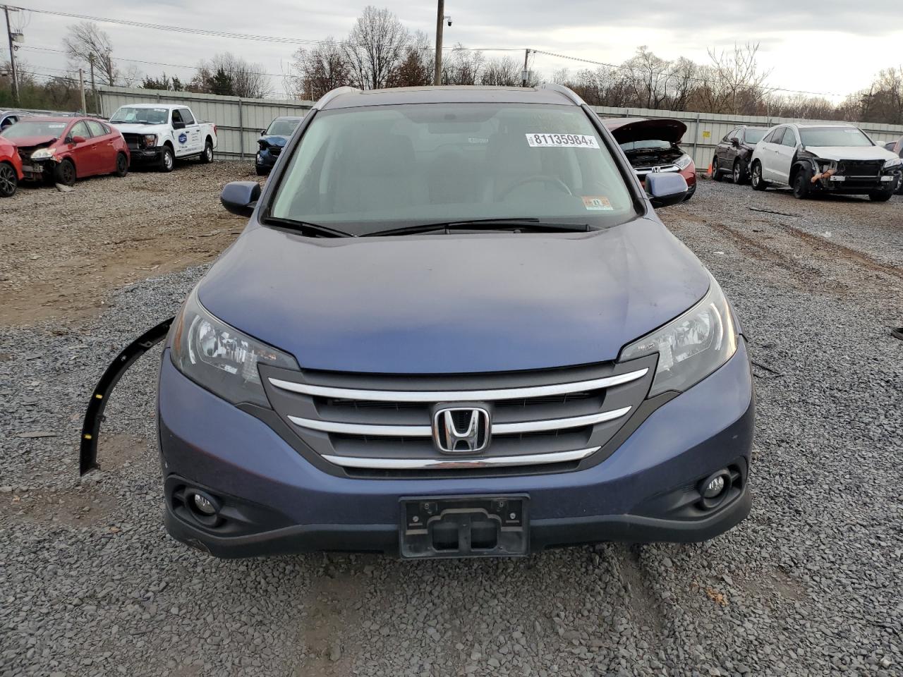 2013 Honda CR-V VIN 2HKRM4H7XDH663802 Copart auction photo, front end damage thumbnail 5