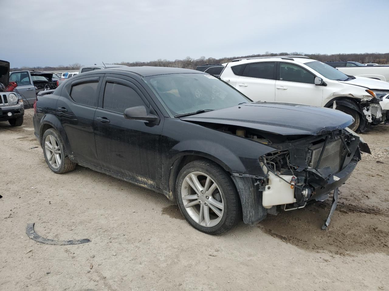 2013 Dodge Avenger VIN 1C3CDZAG7DN752504 Copart auction photo, front end damage thumbnail 4
