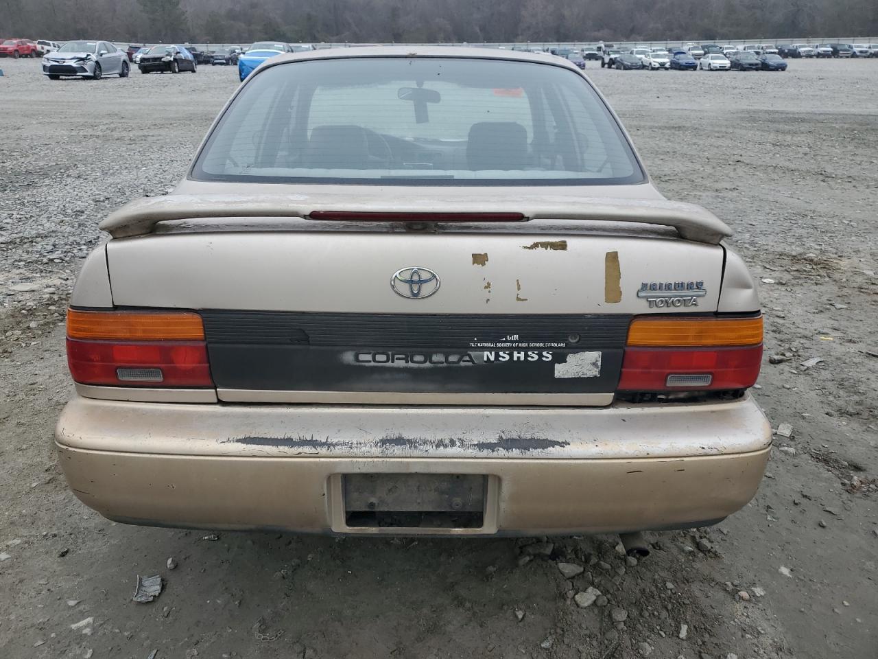 1995 Toyota Corolla VIN JT2AE04B3S0100722 Copart auction photo, rear end / front end damage thumbnail 6