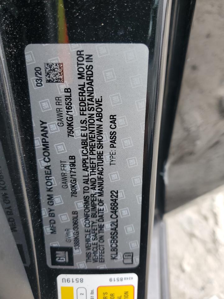 2020 Chevrolet Spark VIN KL8CB6SA2LC468422 Copart auction photo, front end damage thumbnail 15