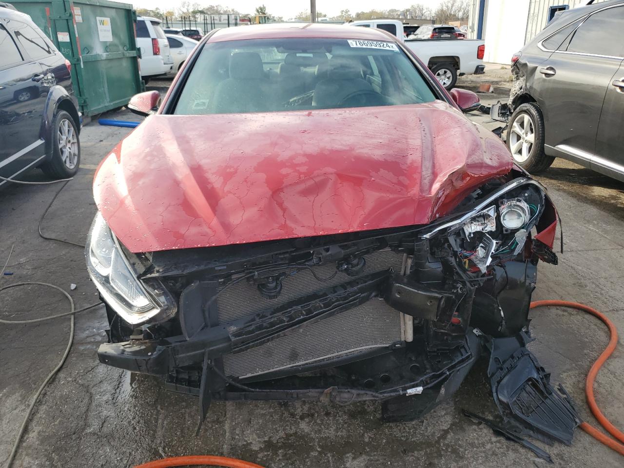 2018 Hyundai Sonata VIN 5NPE34AF3JH727919 Copart auction photo, front end damage thumbnail 5