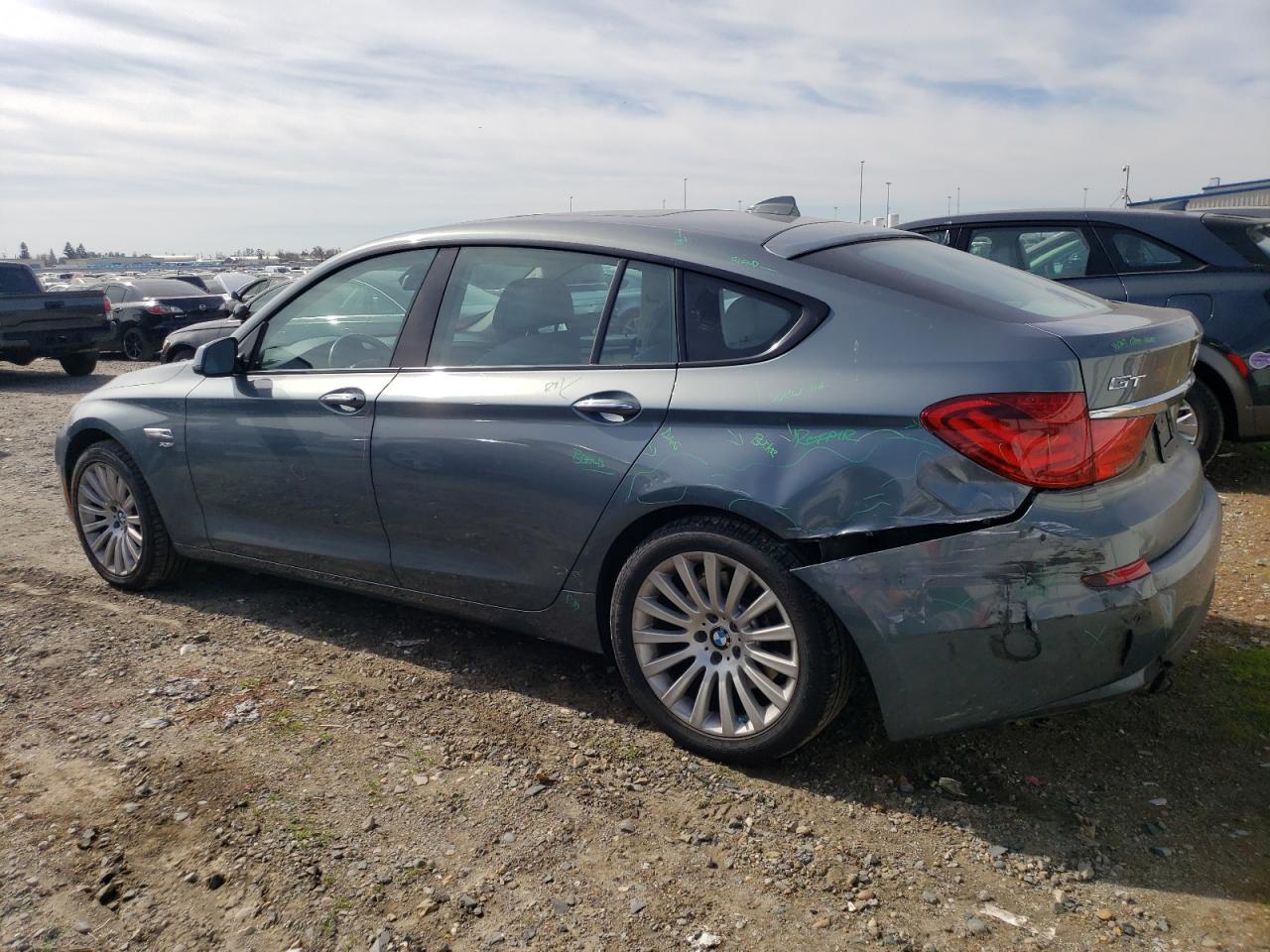 2011 BMW 5er VIN WBASP2C55BC337656 Copart auction photo, rear end damage thumbnail 2