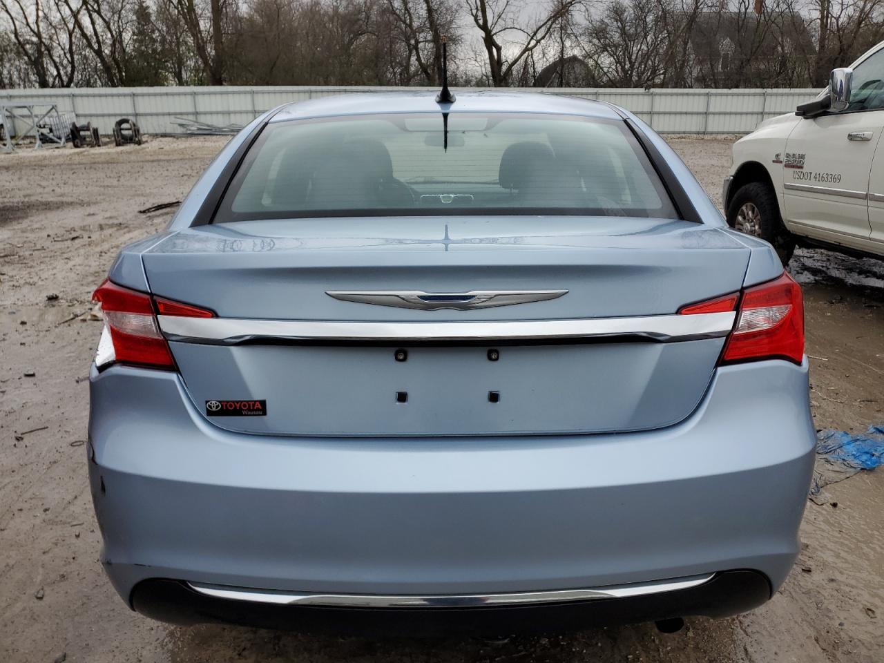 2013 Chrysler 200 VIN 1C3CCBBB6DN545373 Copart auction photo, rear end / side damage thumbnail 6