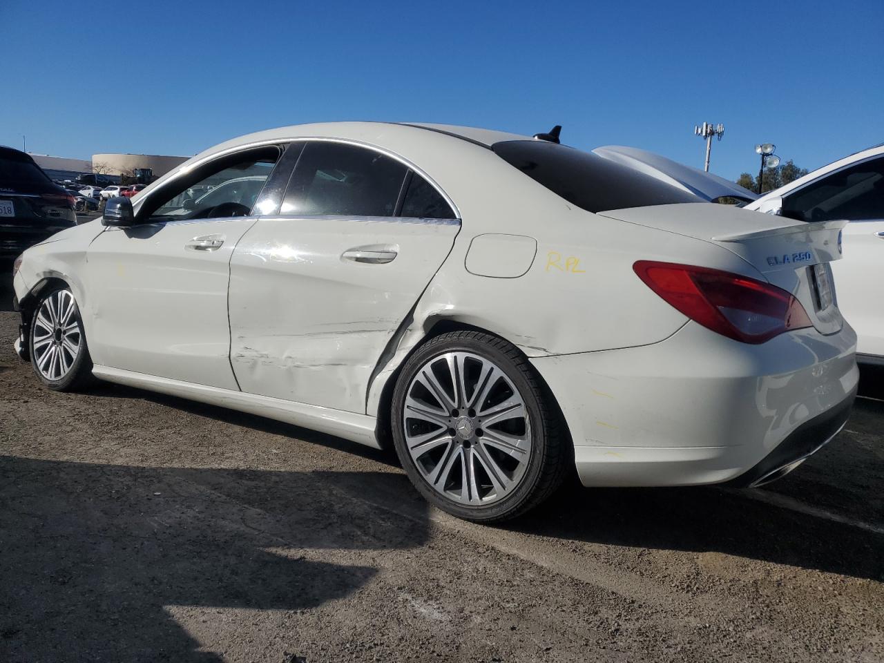 2017 Mercedes-Benz CLA-klasse VIN WDDSJ4EB7HN416896 Copart auction photo, mechanical / side damage thumbnail 2