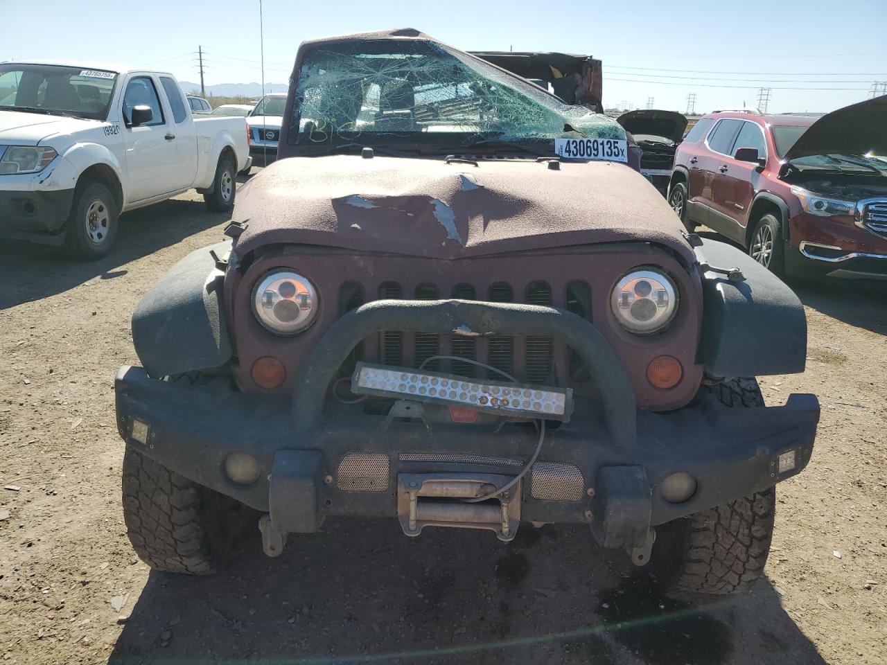2008 Jeep Wrangler VIN 1J8GA69108L587684 Copart auction photo, all over / undercarriage damage thumbnail 5