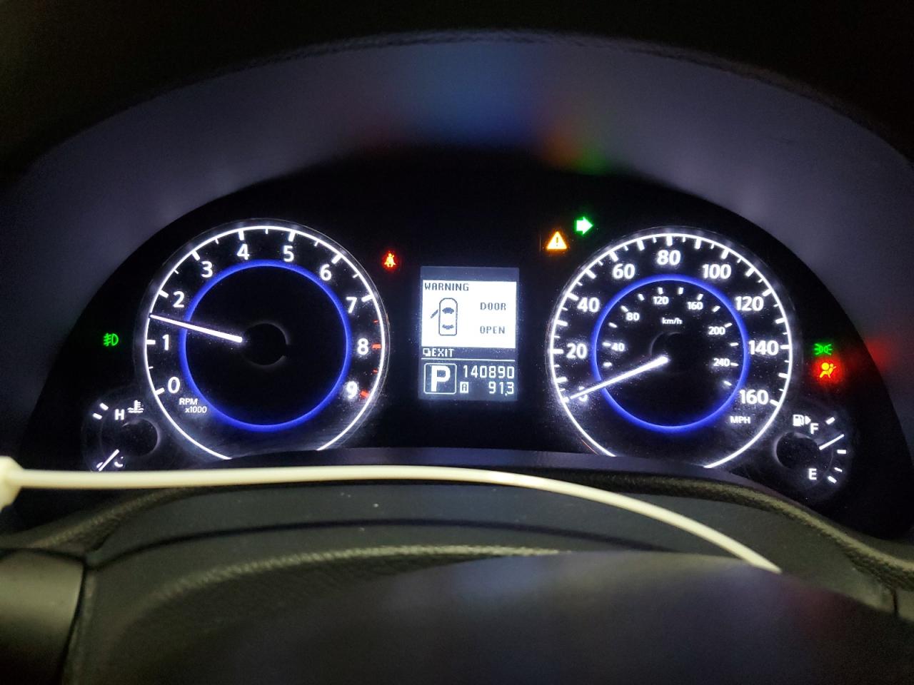 2013 Infiniti G VIN JN1CV6AR1DM766271 Copart auction photo, front end damage thumbnail 9