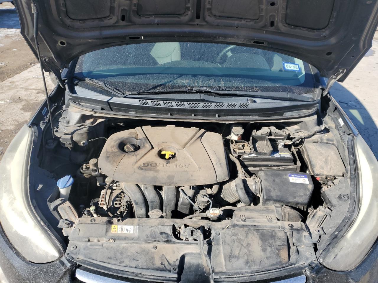 2015 Hyundai Elantra VIN KMHDH4AE4FU415511 Copart auction photo, side / minor dent/scratches damage thumbnail 12