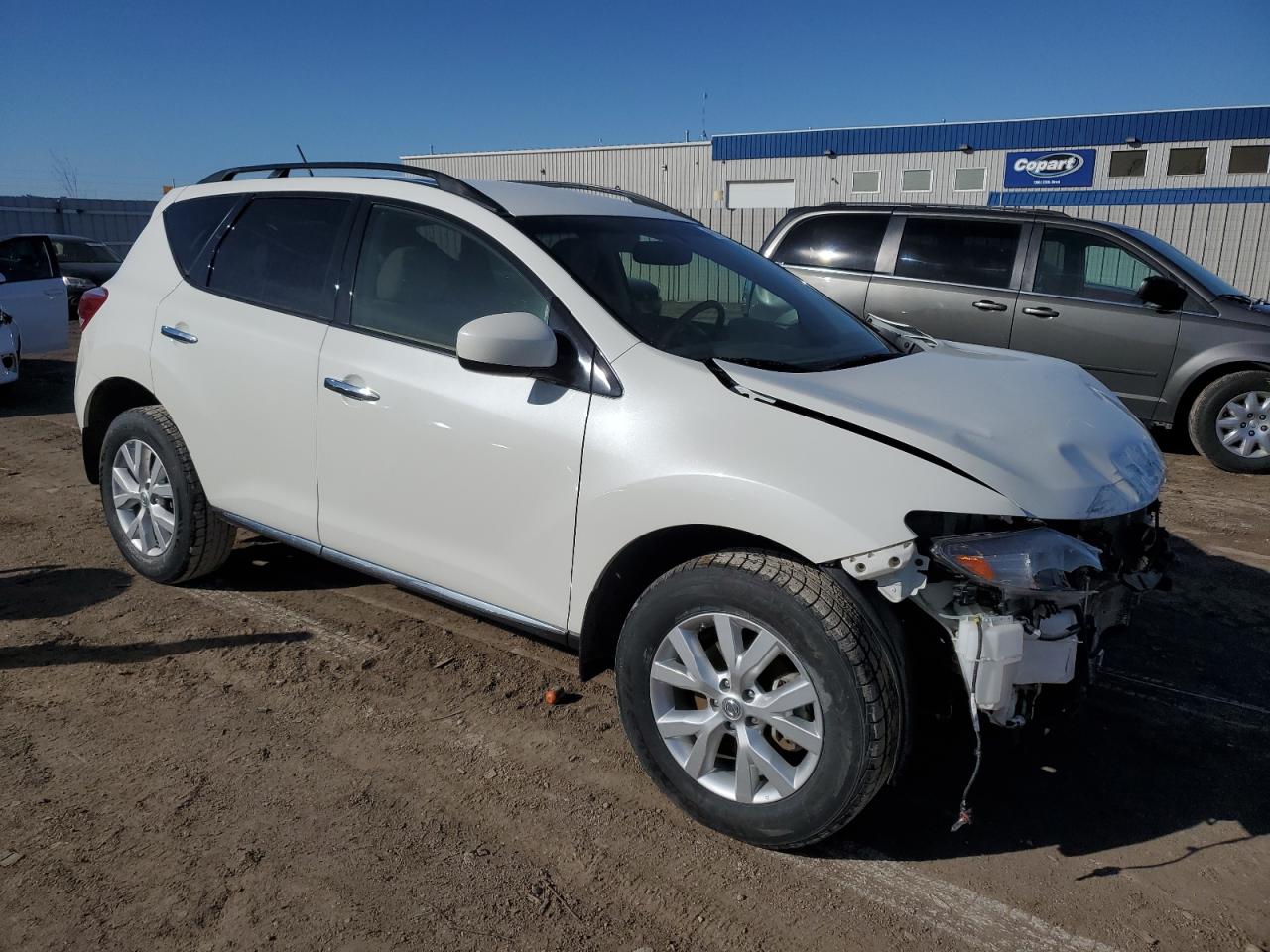 2014 Nissan Murano VIN JN8AZ1MW8EW500723 Copart auction photo, front end / side damage thumbnail 4