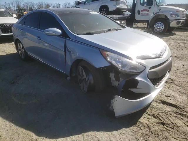 2015 Hyundai Sonata VIN KMHEC4A42FA129376 Copart auction photo, front end / side damage thumbnail 11
