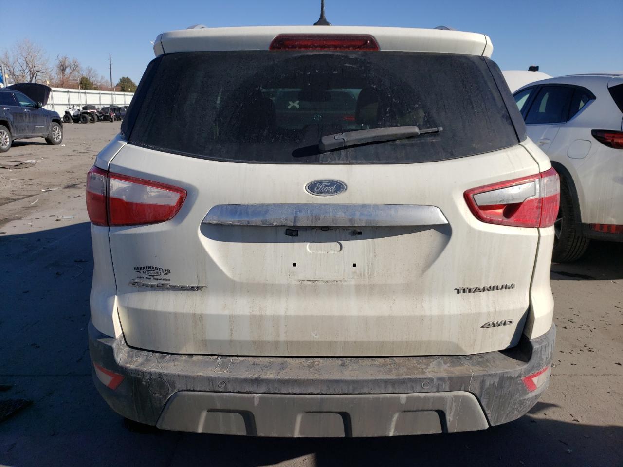 2019 Ford EcoSport VIN MAJ6S3KL9KC309860 Copart auction photo, side / hail damage thumbnail 6