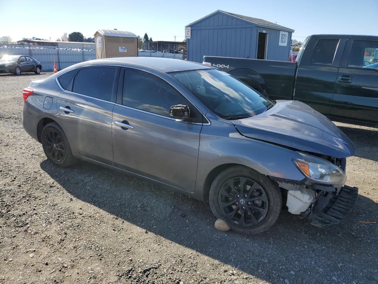 2018 Nissan Sentra VIN 3N1AB7AP9JY249491 Copart auction photo, front end damage thumbnail 4